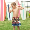 thumbnail image 4 of FORMRS Boys Swim Trunks Quick Dry Mesh Liner Boardshorts Sizes XS-XL, Cute Dog Artist, 4 of 7