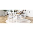 thumbnail image 3 of MDF Top & Rubberwood Legs - Supports 250lbs - Dining Room Gathering - 4-Piece Chair Set, 3 of 6