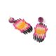 thumbnail image 5 of Joyas vibrantes para mujeres y niñas a la moda Pendientes colgantes de resina multicolor, 5 of 5