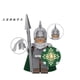 thumbnail image 3 of 8PCS Medieval Warriors Minifigure Set – Royal Cavalry Guard & Shield Action Figures, DIY Brick Toy for Christmas & Collectors, 3 of 9