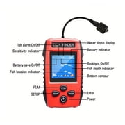 Color LCD Fish Finder with Wired Sensor, Deep Water Display for Boats