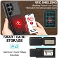 thumbnail image 6 of Allytechgroup Case for Samsung Galaxy S21 Ultra, 2 In 1 Wallet Stand Case with Detachable Card Holder Support Wireless Charging Shockproof Magnetic Back Cover for Samsung Galaxy S21 Ultra, Black, 6 of 13