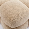 thumbnail image 5 of Zesthouse 20.9″ Wide Square Ottoman, Modern Boucle Footstool, Upholstered Tufted Ottoman Coffee Table, Extra Seating for Living Room Bedroom Entryway, Tan, 5 of 11