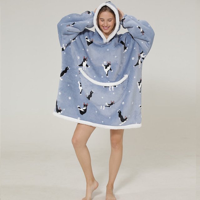 Sudadera con capucha de otoño e invierno para mujeres adultas cálidas que pueden personalizar pijamas caseros para padres e hijos Sincero Hogar