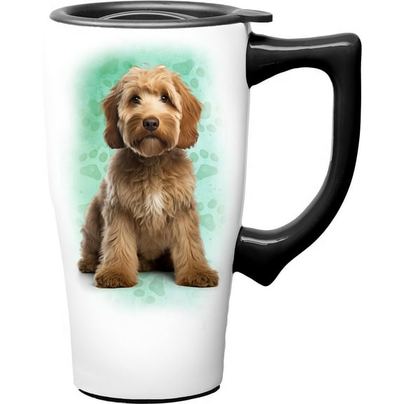 DOODLE 18 OUNCE CERAMIC TRAVEL MUG