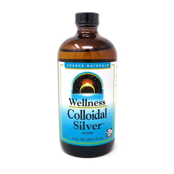 Source Naturals, Inc. Wellness Colloidal Silver 30 ppm 16 oz Liquid