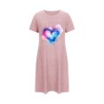 thumbnail image 5 of HaoXianJian Women's T-Shirt Nightgown Short Sleeve Sleepshirts Comfy Ladies Casual Cover Ups Nightdress, 5 of 5
