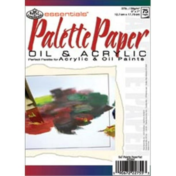 Royal Brush Tapis de Papier à Palette 422616 Essentials 5 Po x 7 Po -75 Feuilles
