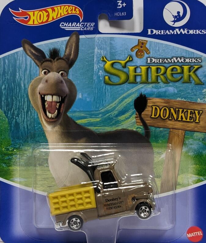 Hot Wheels Character Car Donkey 164 scale DreamWorks / Mattel