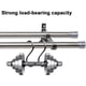 thumbnail image 3 of Double Curtain Rod with Cap Finials 76-112 cm, Curtain Pole with Brackets Fittings Set Window Poles for Living Room&Outdoor, 3 of 4