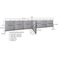 thumbnail image 2 of GOF T-shaped Freestanding Partition (66”D x 288”W x 48”H) Office Room Divider, Privacy Screen, Workstation Cubicle, 2 of 11