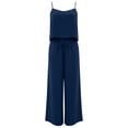 thumbnail image 5 of XUNKUSGA 2 Piece Sets for Women Casual Loose Square Neck Crop Tank Tops and Wide Leg Palazzo Pants Matching Sets Classic Summer Solid Color Women Sets,Blue,M, 5 of 10