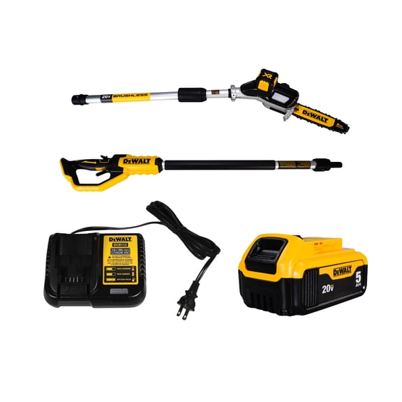Dewalt DCPS620 20V MAX XR 15-Foot Reach Pole Saw Kit with 5.0 Ah Battery & Charger