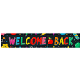thumbnail image 3 of Colorful Welcome Back Banner with School Elements Background Backdrop Party Decorations for Classroom Opening Ceremony School Event Student Gathering Photo Booth Props, 3 of 8