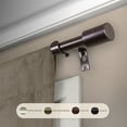 thumbnail image 4 of InStyleDesign  Angela 5/8-inch Adjustable Single Curtain Rod Black 48 to 84 inches Black Finish, 4 of 5