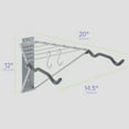 thumbnail image 7 of Delta Cycle 2 Bike Rack Garage - Foldable Bicycle Wall Mount Hanger with Storage Shelf Holds Up to 65 lbs - Horizontal Wall Bike Rack for Road, MTB, and Hybrid Bicycles, 7 of 7