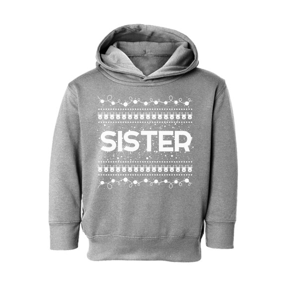 Awkward Styles Xmas Hoodie for Girls Toddler Sister Christmas Pattern Sweatshirt