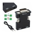 thumbnail image 1 of Adaptador HDMI hembra a VGA macho con salida de audio, 1 of 4