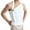 White, variant on Men Women One Shoulder Strappy Tank Top, Ruched Bodycon Fit with Adjustable Strap, Club and Party Wear Stretchy Hollowed Out Knit T-shirt Top