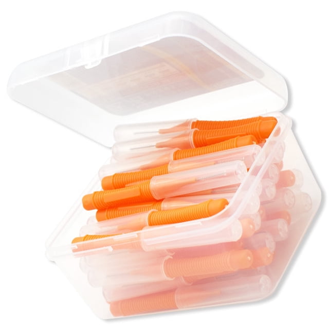 40pcs Interdental Brush Ultra Fine Toothpick Soft Floss Stick Tooth Floss Head Toothpick Cleaning Tool