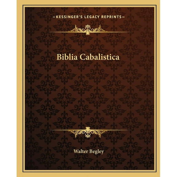 Biblia Cabalistica, (Paperback)