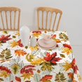 thumbnail image 4 of SOVCFOE Polyester 60 X 102 Inch Washable Reusable Waterproof Table Cloth(Oblong/Rectangle),Watercolor Maple Leaves Print Table Cover for Autumn/Fall/Harvest Decoration, 4 of 5