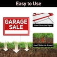 thumbnail image 4 of Carteles de venta de garaje ComboJoy, 6 unidades, impermeables con estacas, 4 of 7