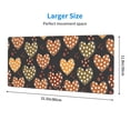 thumbnail image 3 of Pofeuu Heart Print Desk Mat for Keyboard and Mouse，Computer Desk Matt for Desktop，Large Mouse Pad for Desk，Desk Pads on Top of Desks 12x31.5in, 3 of 8