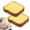 Yellow, variant on Bread-Shaped Dishwashing Sponge, Cute Kitchen Cleaning Sponge, Multi-Purpose Scrubber for Pots and Pans, 8PCS