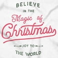 thumbnail image 2 of Believe in the Magic of Christmas Toddler Kids Crew Neck Graphic T-Shirt Brisco Brands 4T, 2 of 5
