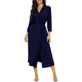 thumbnail image 3 of MINTREUS Women Kimono Robes Long Knit Bathrobe Lightweight Soft Knit Sleepwear Ladies Loungewear Spa Bathrobe, 3 of 7