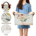 thumbnail image 5 of Yayeee Foldable Storage Basket for Shelves with Handles Waterproof Cloth Bins, Gray Cute Flower, 5 of 7