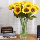 thumbnail image 3 of Rama de girasoles artificiales Cateissary 6 piezas decoración hogar jardín, 3 of 6