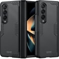 thumbnail image 1 of For Samsung Galaxy Z Fold 4 Case with Hinge Protection, Fold 4 Case Snug Touch Shockproof Anti Drop Anti Scratch Soft Edge Lens Protection Armor Case for Galaxy Z Fold 4 2022-Matte Black, 1 of 8