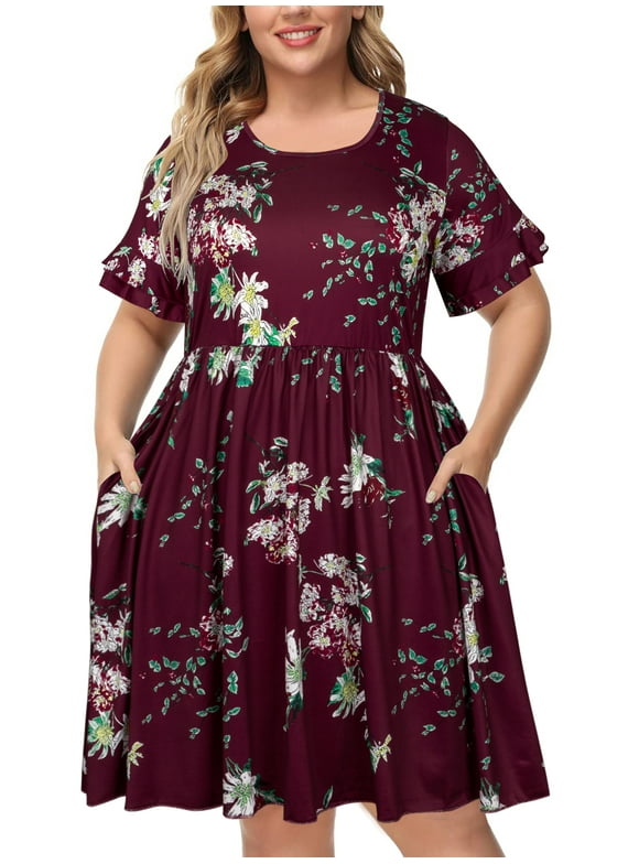 Plus Size Red Dresses