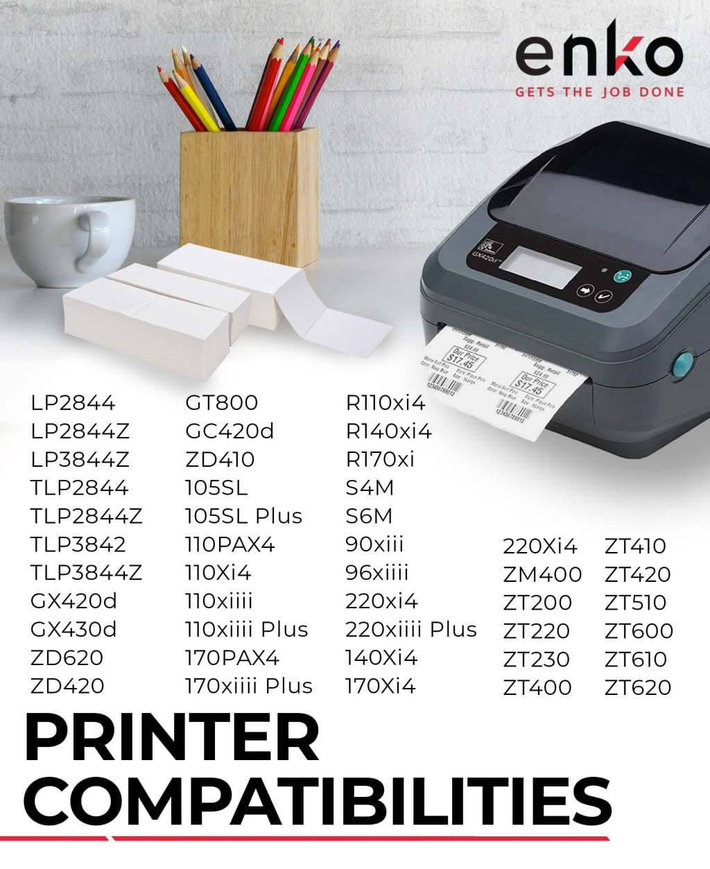 Label & More 4" x 6" Fanfold Direct Thermal Labels Compatible for Rollo Zebra Printer Labels - White Shipping Mailing Postage Labels, Perforated, Permanent Adhesive (2 Stack - 1000 Labels)
