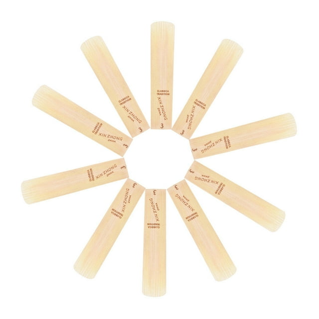 Yeacher Normal Level G Alto Saxophone Sax Reeds Strength 3.0 for Beginners, 10pcs/ Box