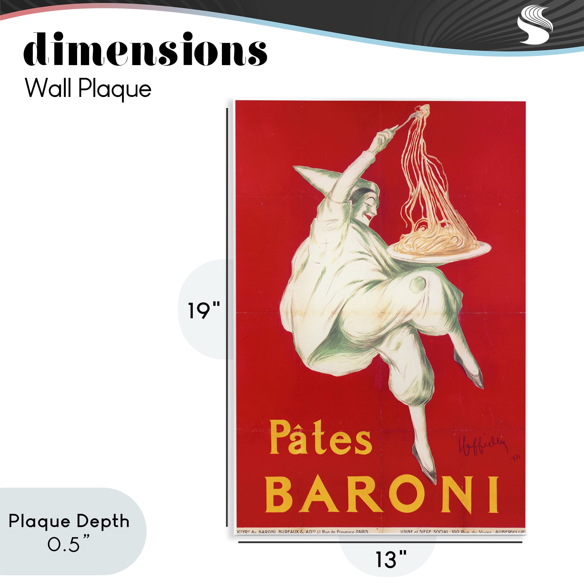 Stupell Industries Pates Baroni Advertisement Wall Plaque Art, design by Vintage Hustle