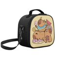 thumbnail image 5 of Yuyamidu Kawaii Capybara Kids Lunch Box Bag Insulated and Lightweight, Large Capacity Lunch Tote with Adjustable Strap for School, 5 of 6