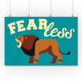 thumbnail image 2 of Lion, Geometric, Fearless (36x54 Giclee Gallery Art Print, Vivid Textured Wall Decor), 2 of 3