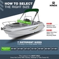 thumbnail image 2 of Knox W4GRN 79-84 in. W Bimini Top Boot Cover Replacement - 900D Marine Grade Canvas - Hunter Green, 2 of 7