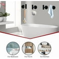 thumbnail image 5 of 5/10/20pcs Bathroom Hardware Set, Including 16" Hand Towel Bars, Toilet Paper Holders, Towel Rings, Robe Towel Hooks (10pcs 16" Black), 5 of 7
