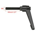 thumbnail image 4 of Uxcell M8 x 40mm Adjustable Clamping Lever Handle with Stud Black 2 Pack, 4 of 4
