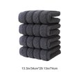 thumbnail image 3 of Gumesh Black Classic Luxury Bath Towels Set of 4 - Turkish Cotton Ultra Soft Bath Towels 13x29 | Highly Absorbent and Quick Dry | Hotel Towels for Bathroom Luxury, Plush Shower Towels, White, 3 of 6