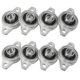 thumbnail image 1 of 8 pcs Kfl001 12mm Self-aligning Pillow Block Flange Bearing Rhombic Bearing Housing, 1 of 5