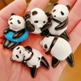 thumbnail image 5 of Fairnull Panda Figurine Cute 3D Miniature Gardening Doll Resin Craft Ornament Various Styles Dollhouse Animal Figure Micro Landscape Garden Decoration, 5 of 10
