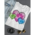 thumbnail image 3 of Colored Hearts Women T-Shirt, Female Large, 3 of 4