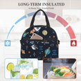 thumbnail image 4 of Fuzoiu Space Print Insulated Lunch Bag for Women Men Large Reusable Lunch Box Adult Leakproof Portable Cooler Tote Bags for Work Picnic, 4 of 7