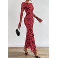 thumbnail image 4 of PRETTYGARDEN Women's Floral Bodycon Maxi Dress Fall Elegant Mesh Long Sleeve Formal Wedding Guest Cocktail Dresses, 4 of 8