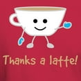 thumbnail image 3 of CafePress - Thanks A Latte! Dark T Shirt - Men's Classic Graphic Cotton T-Shirt, 3 of 4